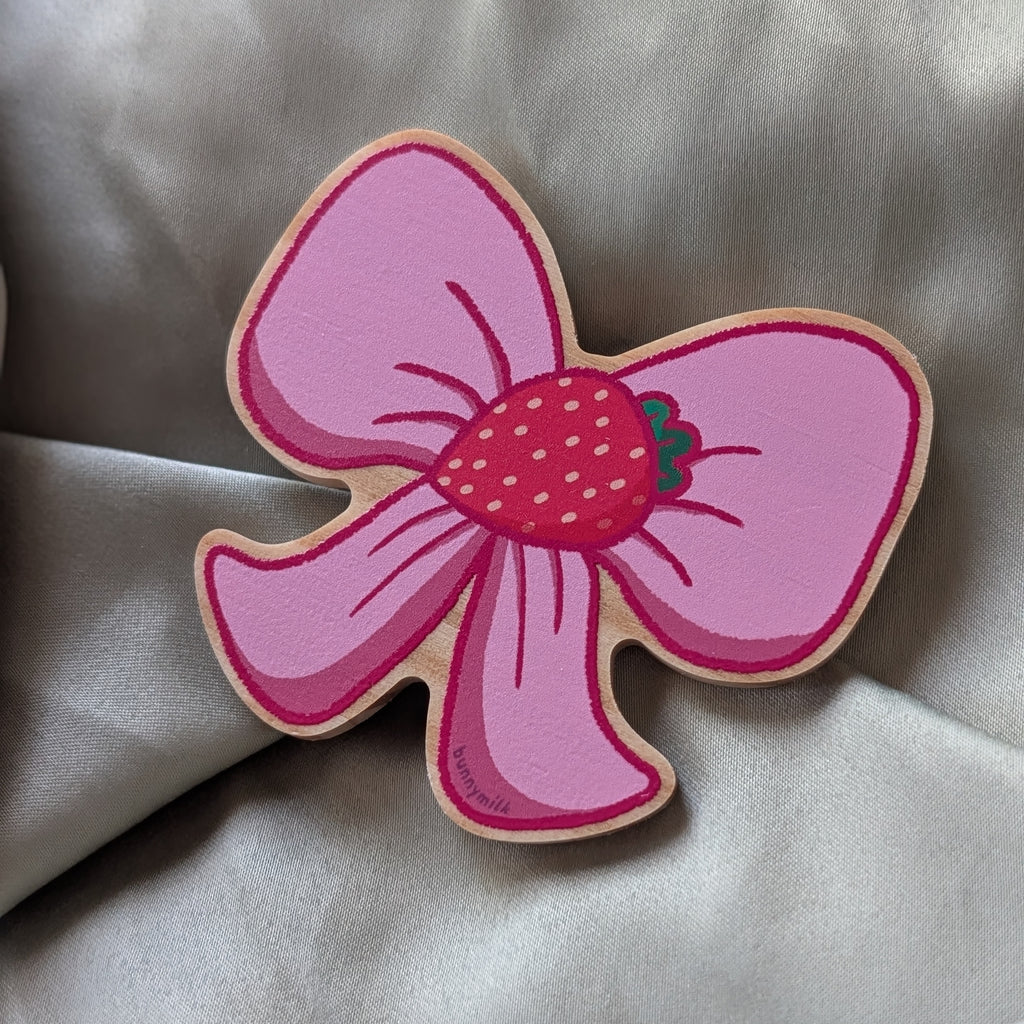 Berry Bow | Wooden Pin🎀