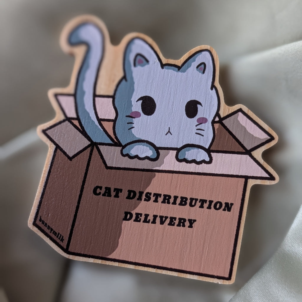 Cat Distribution Delivery | Wooden Pin 🐱
