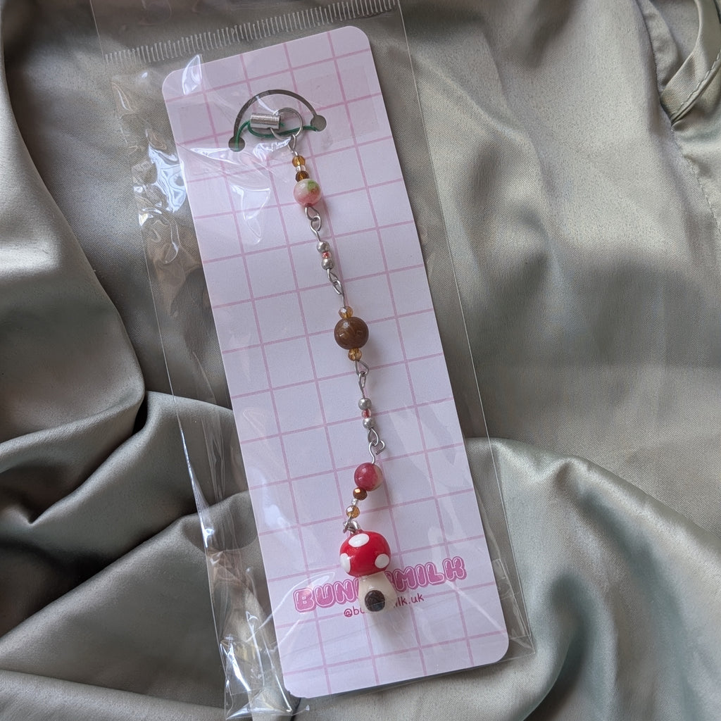 Mushroom House Clay Charm | Phone Strap 🍄