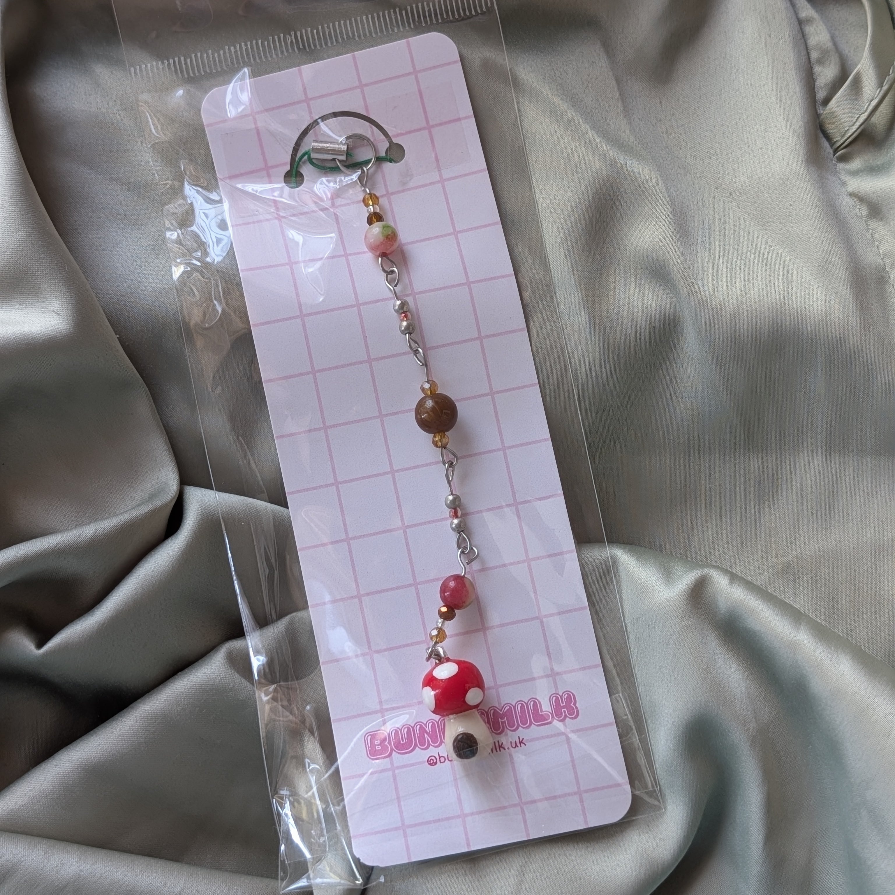 Mushroom House Clay Charm | Phone Strap 🍄