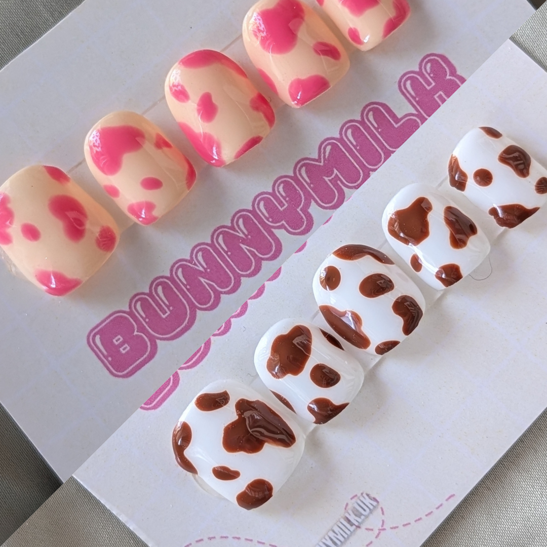 Cow Print Press On Nails 🐮